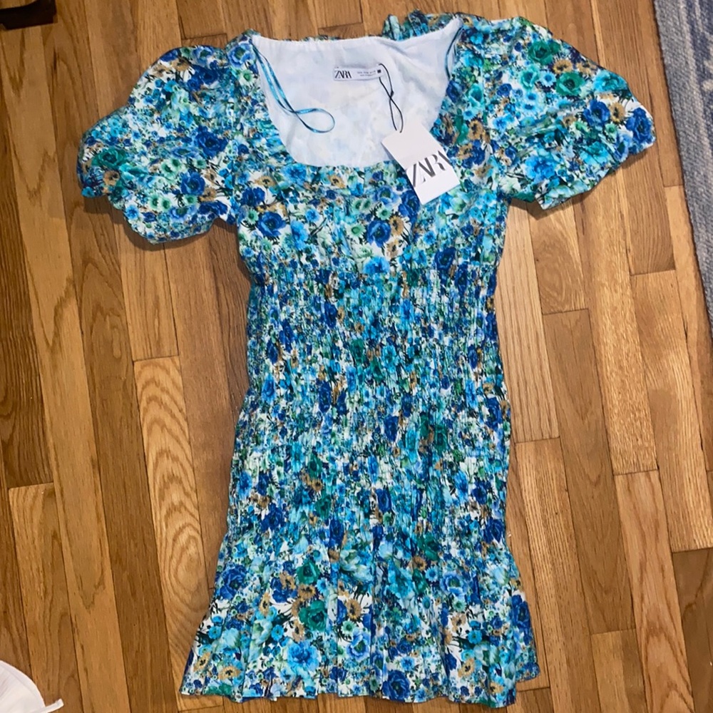 Zara mini floral dress